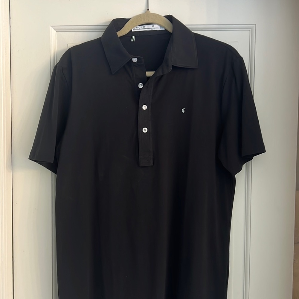 Criquet Slim Fit Top Range Polo | Black | Medium